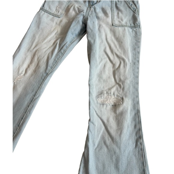 OshKosh B’Gosh Girls Distressed Denim Flare Jeans Size 12 - Picture 3 of 5